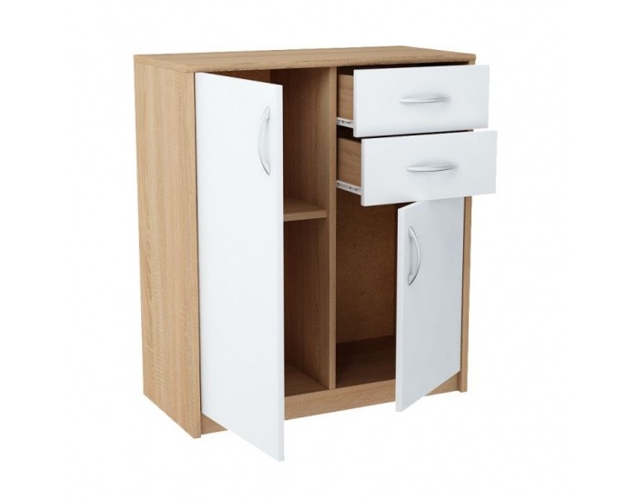 Dvojdielna komoda Agnesa Typ 2 - dub sonoma / biela