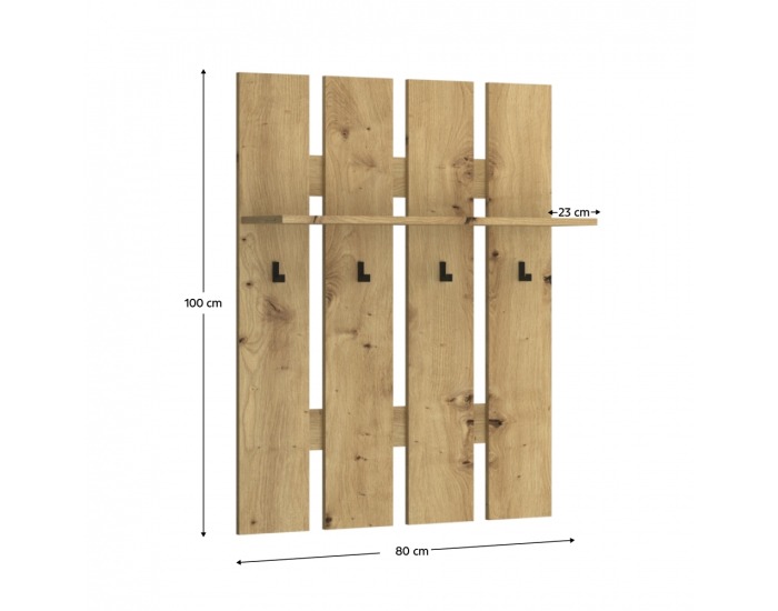 Vešiakový panel Airon 80 - dub artisan