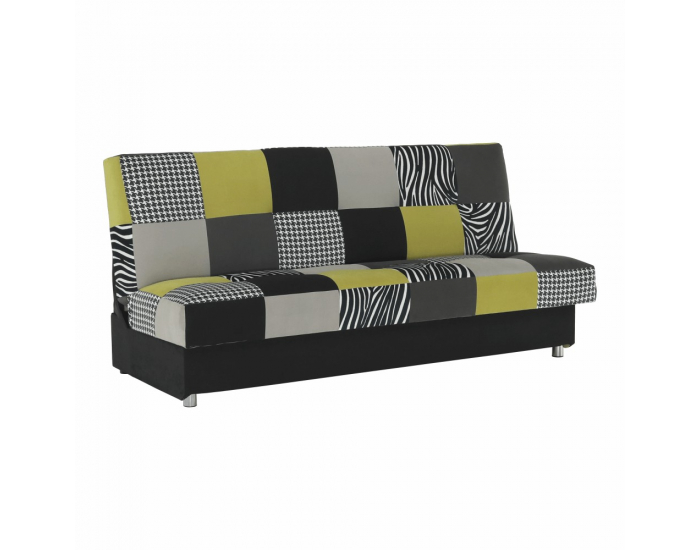 Rozkladacia pohovka s úložným priestorom Alabama - limetková