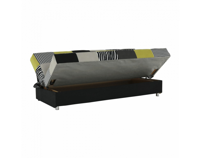 Rozkladacia pohovka s úložným priestorom Alabama - limetková