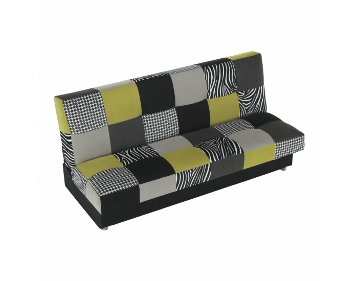 Rozkladacia pohovka s úložným priestorom Alabama - limetková