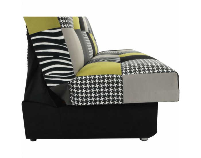 Rozkladacia pohovka s úložným priestorom Alabama - limetková