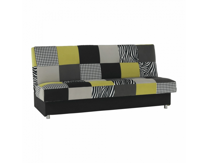 Rozkladacia pohovka s úložným priestorom Alabama - limetková