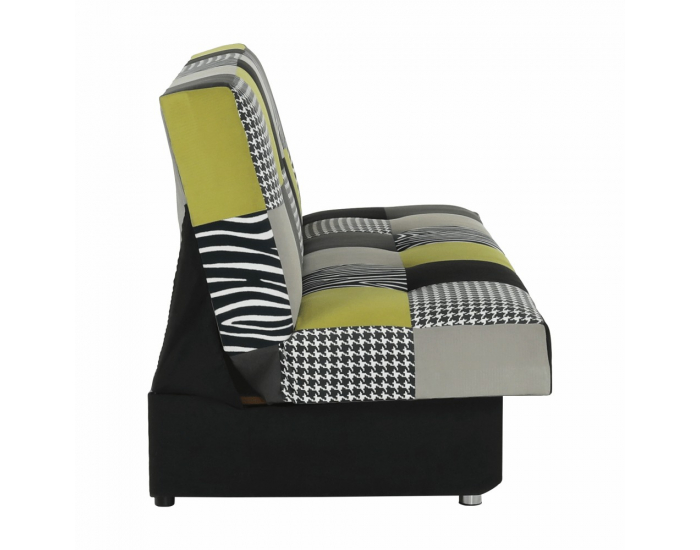 Rozkladacia pohovka s úložným priestorom Alabama - limetková