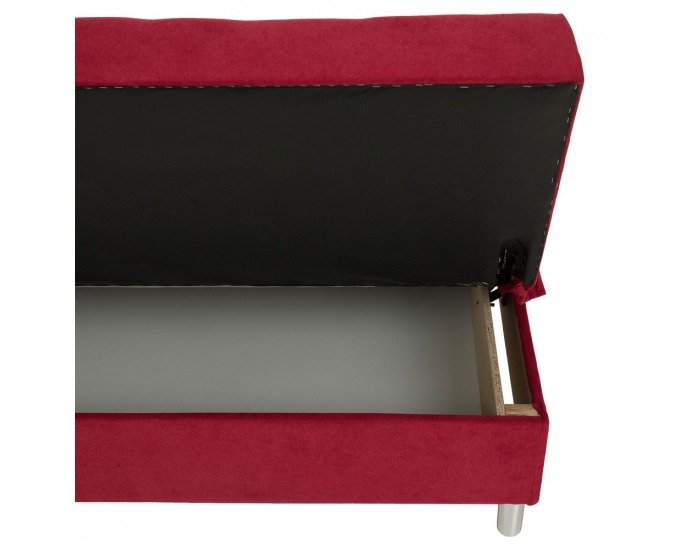 Rozkladacia pohovka s úložným priestorom Alada - červená