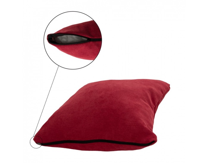 Rozkladacia pohovka s úložným priestorom Alada - červená