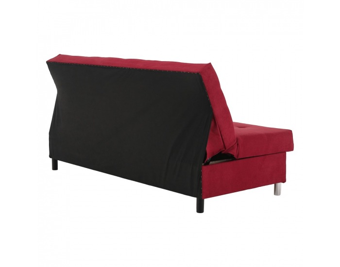 Rozkladacia pohovka s úložným priestorom Alada - červená