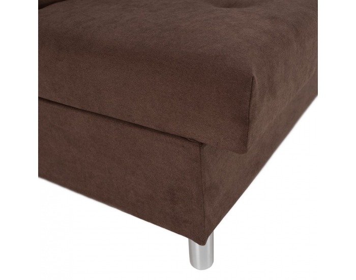 Rozkladacia pohovka s úložným priestorom Alada - hnedá