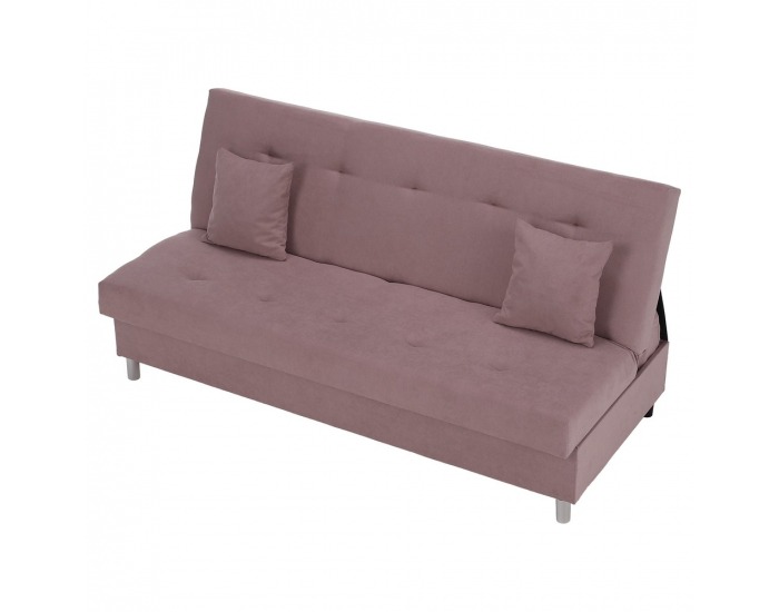 Rozkladacia pohovka s úložným priestorom Alada - ružová