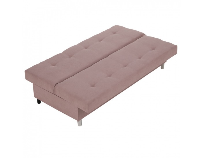 Rozkladacia pohovka s úložným priestorom Alada - ružová