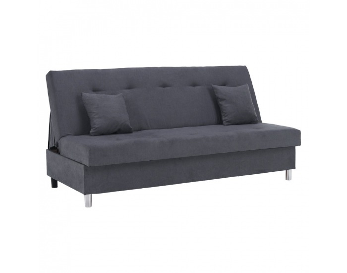 Rozkladacia pohovka s úložným priestorom Alada - sivá