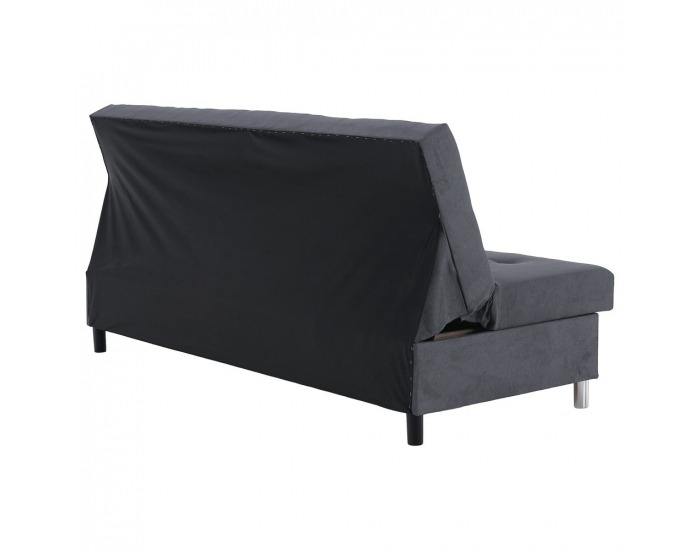 Rozkladacia pohovka s úložným priestorom Alada - sivá