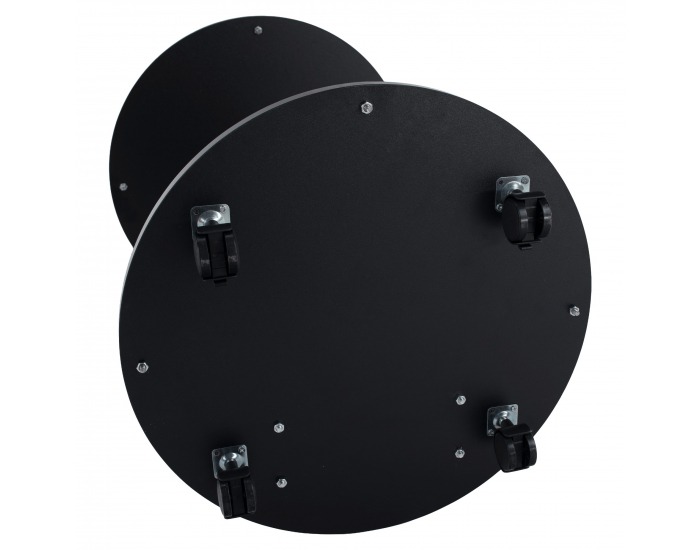 Servírovací stolík na kolieskach Aladar New - čierna / strieborná