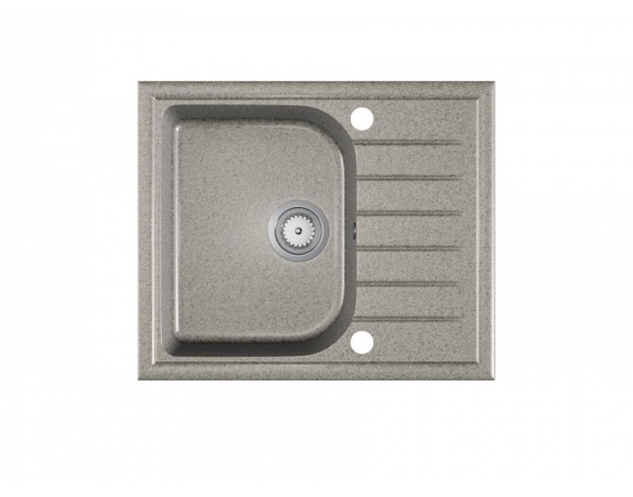Granitový kuchynský drez Alaros 58,5x49 cm - sivá