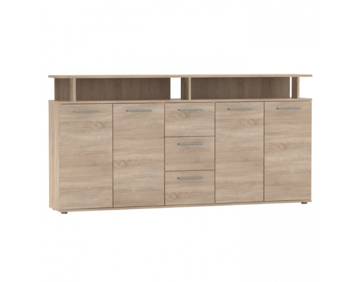 Štvordverová komoda so zásuvkami Albi - dub sonoma