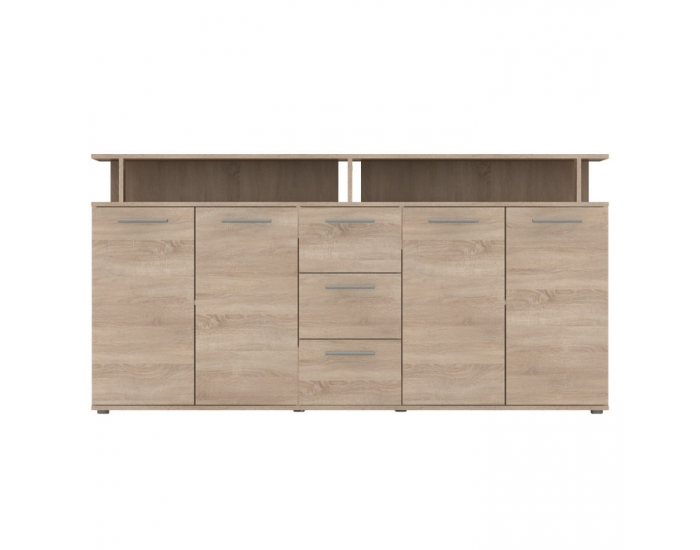 Štvordverová komoda so zásuvkami Albi - dub sonoma