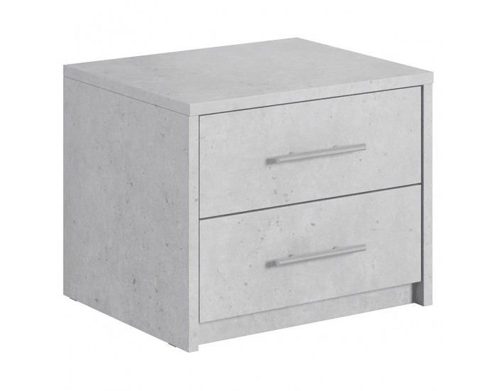 Nočný stolík Alden - sivý betón