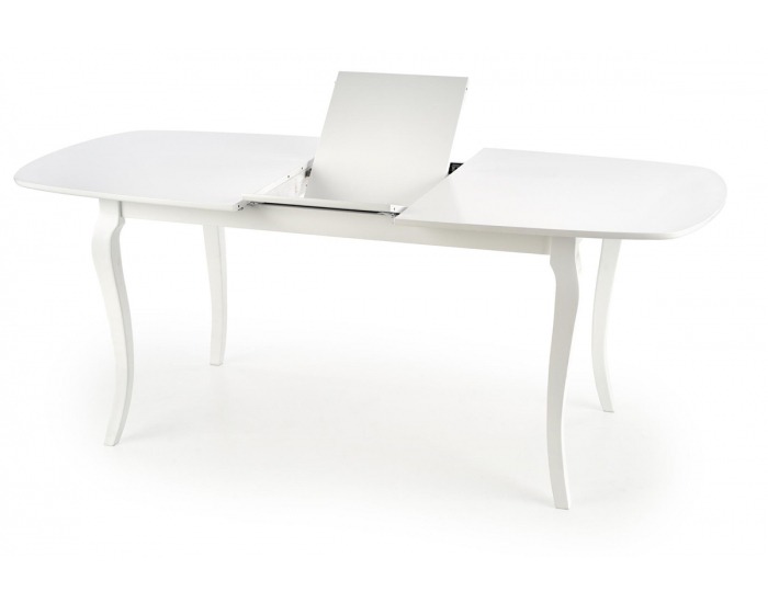 Rozkladací jedálenský stôl Alexander - biela