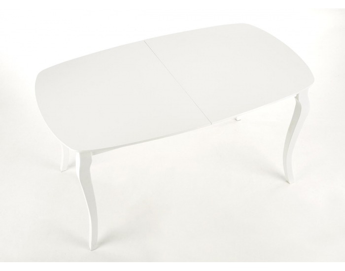 Rozkladací jedálenský stôl Alexander - biela