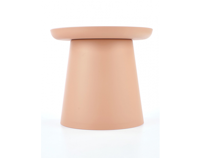 Okrúhly príručný stolík Alexis - ružová