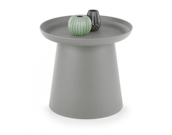 Okrúhly príručný stolík Alexis - sivá