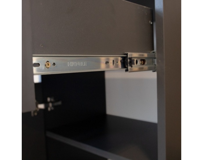 Predsieň Aliva V2 - antracit extra vysoký lesk HG / dub artisan