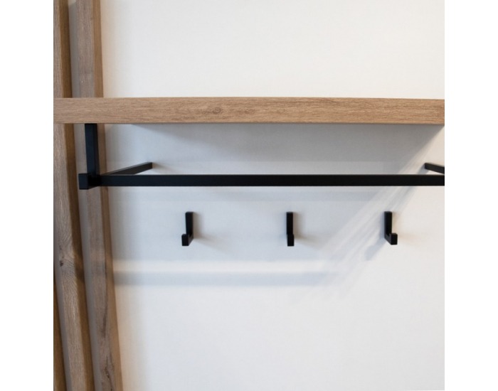 Predsieň Aliva V2 - biela extra vysoký lesk HG / dub artisan