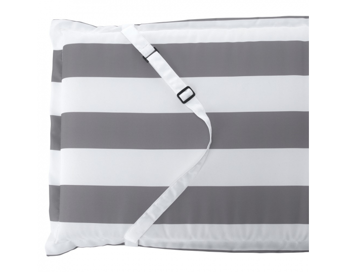 Vankúš na záhradné kreslo Almede - biela / sivá