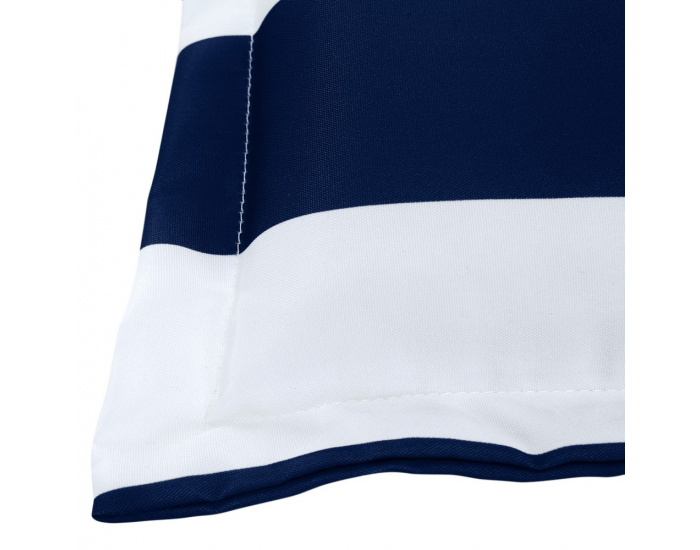 Vankúš na záhradné kreslo Almede - biela / tmavomodrá