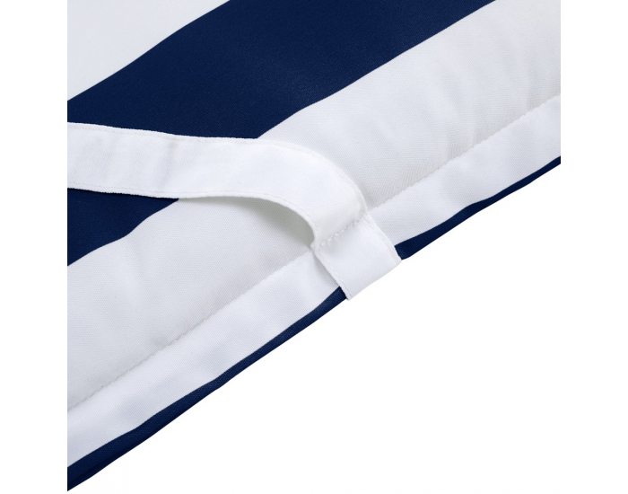 Vankúš na záhradné kreslo Almede - biela / tmavomodrá