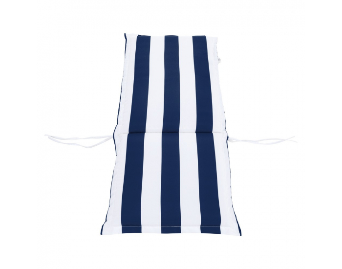 Vankúš na záhradné kreslo Almede - biela / tmavomodrá