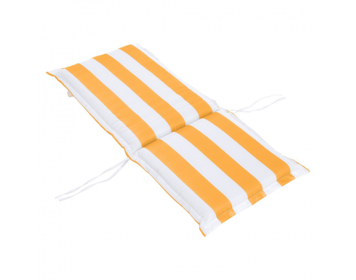 Vankúš na záhradné kreslo Almede - biela / žltá