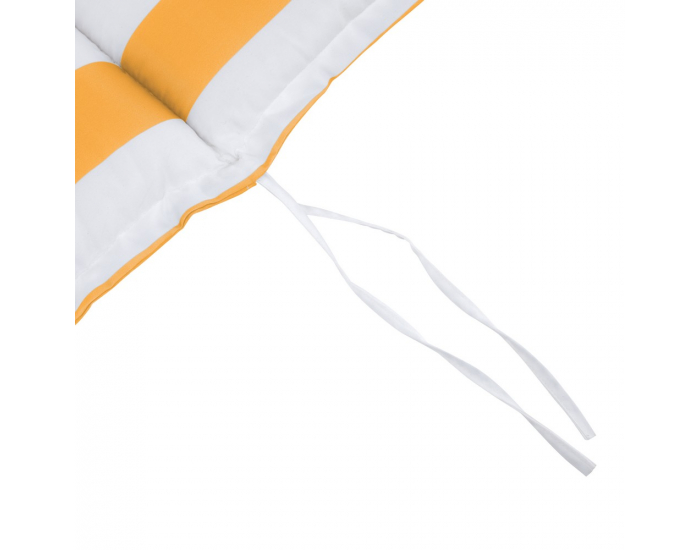 Vankúš na záhradné kreslo Almede - biela / žltá