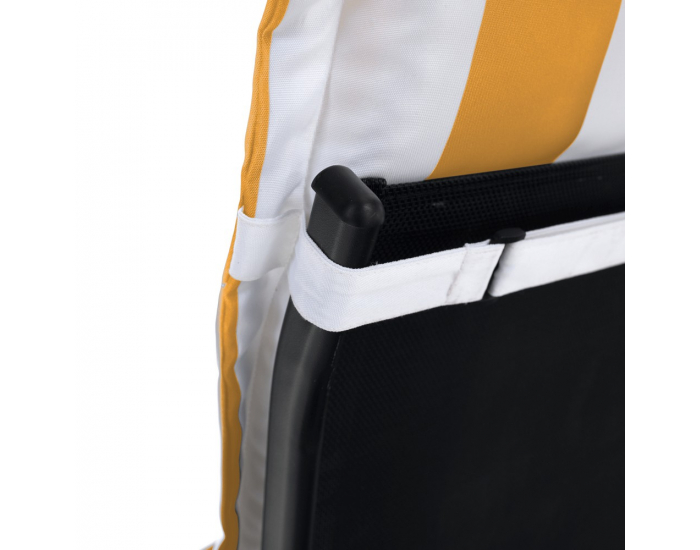 Vankúš na záhradné kreslo Almede - biela / žltá