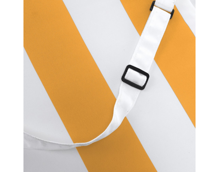 Vankúš na záhradné kreslo Almede - biela / žltá