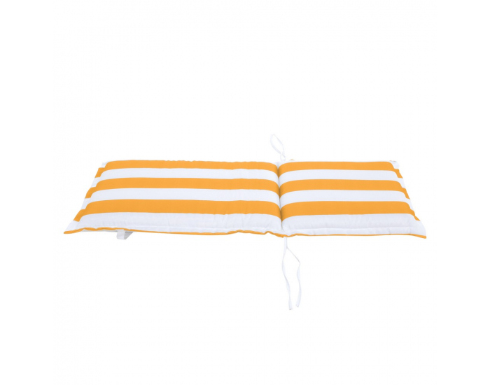 Vankúš na záhradné kreslo Almede - biela / žltá