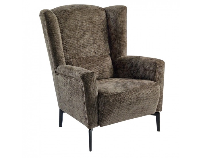 Kreslo (ušiak) Alura - hnedá mocca