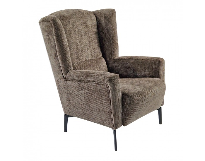 Kreslo (ušiak) Alura - hnedá mocca