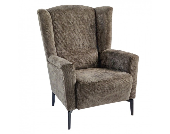 Kreslo (ušiak) Alura - hnedá mocca