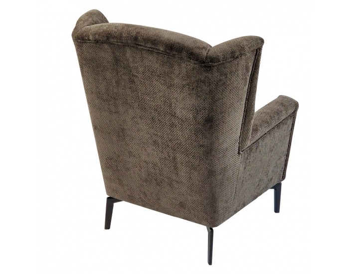 Kreslo (ušiak) Alura - hnedá mocca