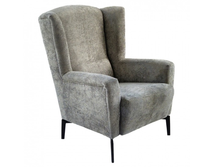 Kreslo (ušiak) Alura - sivá