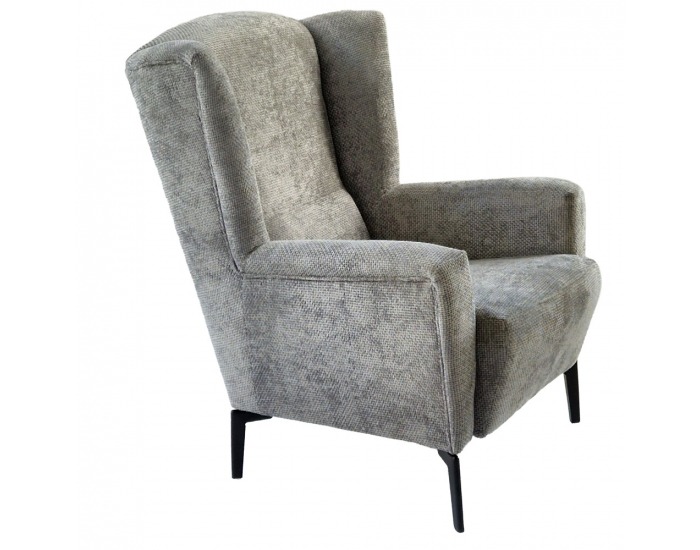 Kreslo (ušiak) Alura - sivá