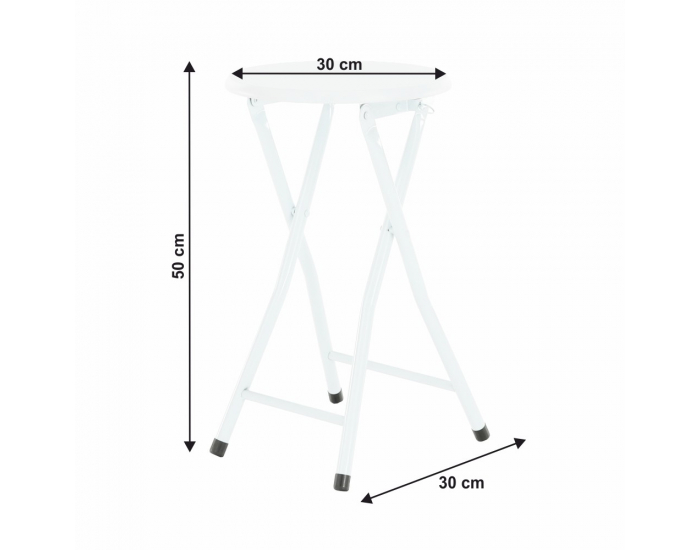 Jedálenská stolička Amadeo - biela