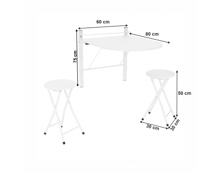 Jedálenský set Amadeo New 1+2 - biela