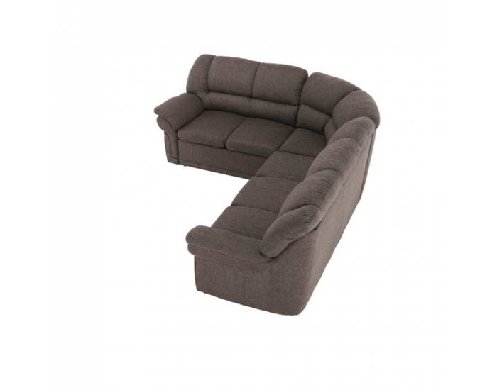 Rohová sedačka s rozkladom a úložným priestorom Amelia L - hnedá