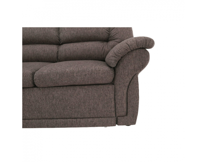 Rohová sedačka s rozkladom a úložným priestorom Amelia L - hnedá