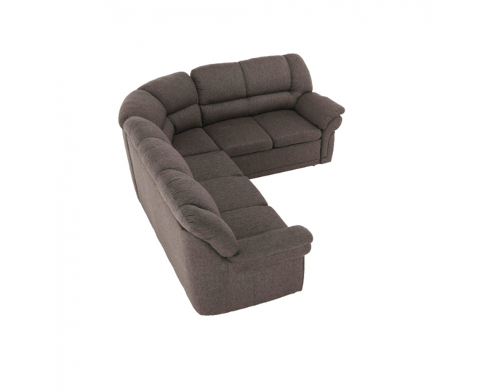 Rohová sedačka s rozkladom a úložným priestorom Amelia P - hnedá