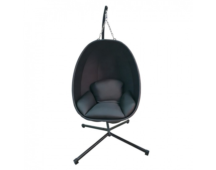 Závesné skladacie kreslo Anas - čierna