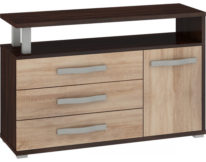 Komoda Angel ANG-04 - sonoma tmavá / sonoma svetlá