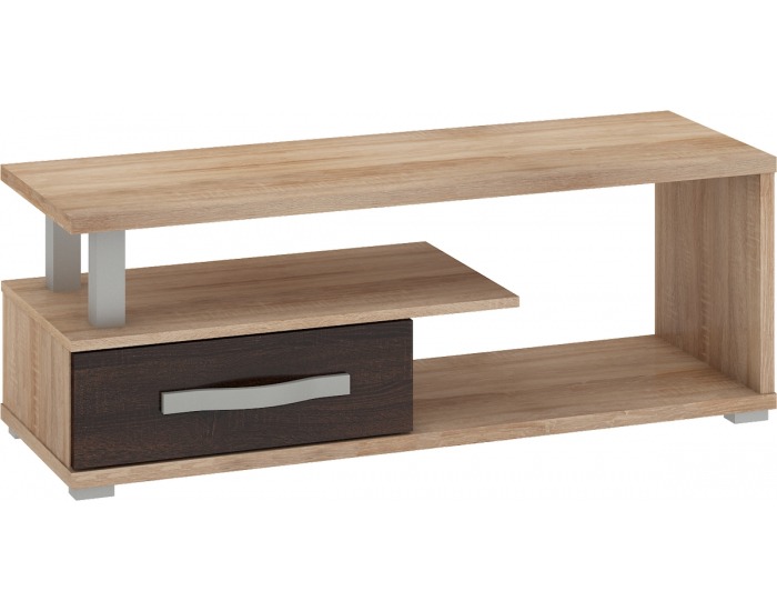 TV stolík Angel ANG-12 - sonoma svetlá / sonoma tmavá